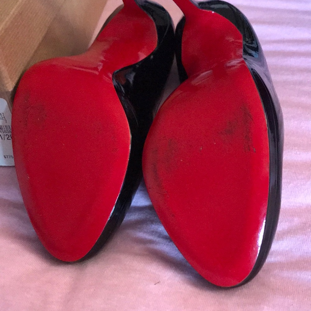 Louboutin Neofilo 120 Patent Black Heels